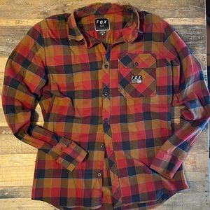Mens Fox Racing Flannel Shirt